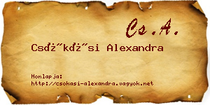 Csókási Alexandra névjegykártya
